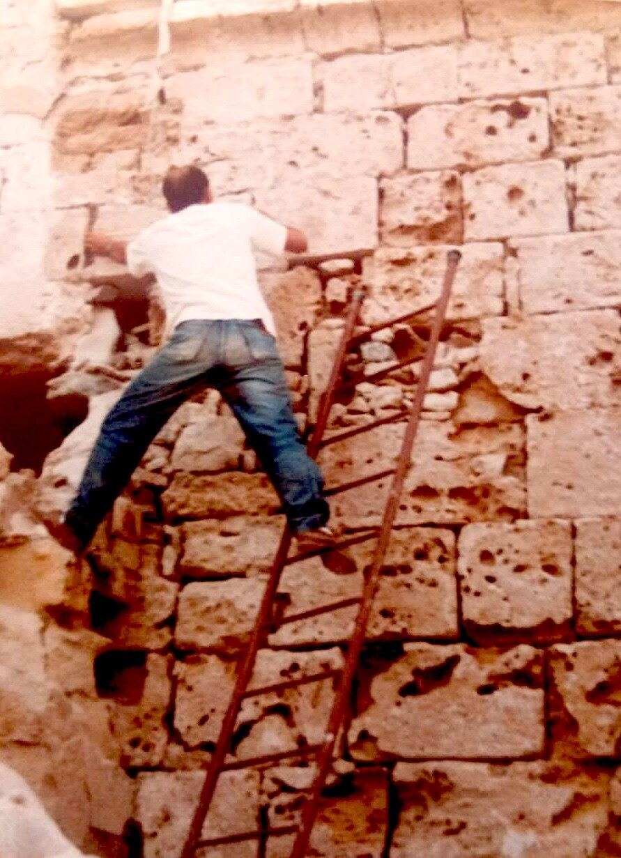 Rilievo stratigrafico della muratura del Castello della Colombaia, 1993
